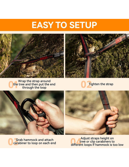 Hamaca de Camping HIKEMAN Azul Ligera 200kg 269x144cm