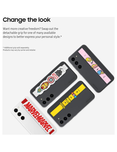 Funda de Silicona con Agarre Samsung Galaxy S23, Negro