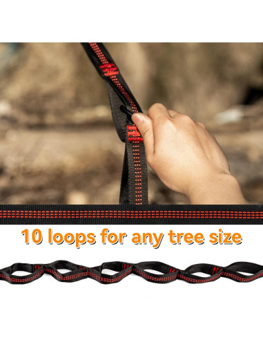 Hamaca de Camping HIKEMAN Azul Ligera 200kg 269x144cm