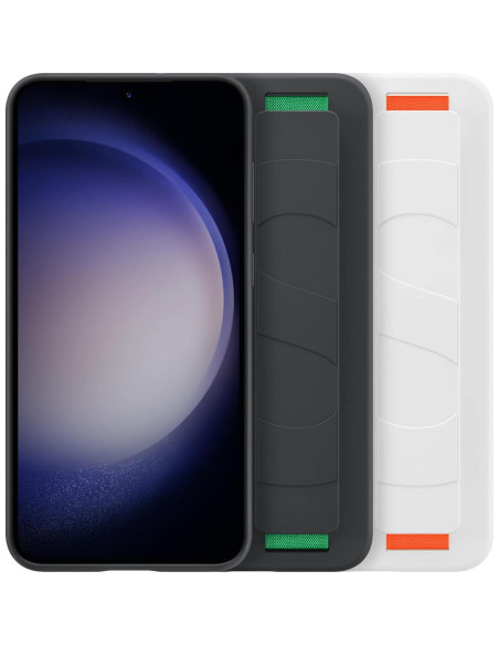 Funda de Silicona con Agarre Samsung Galaxy S23, Negro