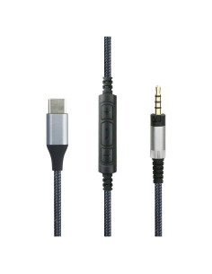 Cable de Audio USB C NewFantasia 1.3m para Sennheiser HD4.40/HD4.50