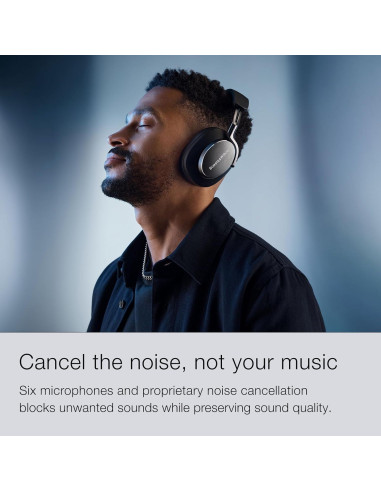 Auriculares Inalámbricos Bowers & Wilkins Px8, Negro, 30h Batería