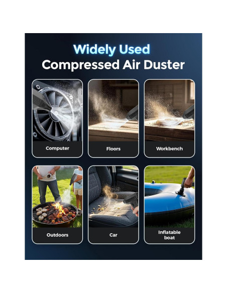 Soplador de Aire Comprimido Fulljion F-C93BK 300000RPM Negro