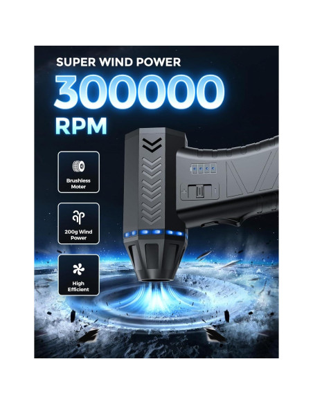 Soplador de Aire Comprimido Fulljion F-C93BK 300000RPM Negro