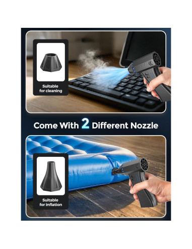 Soplador de Aire Comprimido Fulljion F-C93BK 300000RPM Negro