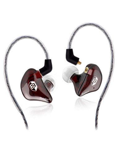 Monitores de oído BASN BSG-MC100 con doble controlador y MMCX