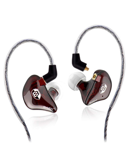Monitores de oído BASN BSG-MC100 con doble controlador y MMCX