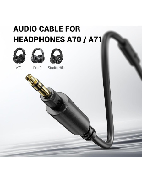Cable de Audio OneOdio A71 con Micrófono 3.5mm - 1.5m