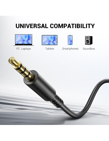 Cable de Audio OneOdio A71 con Micrófono 3.5mm - 1.5m