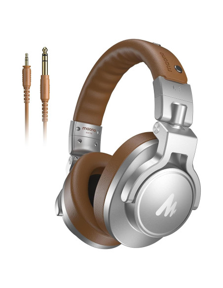 Auriculares de Estudio MAONO MH700 Plata - 50mm, Cable Desmontable