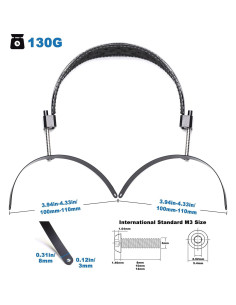 Diadema de metal Voarmaks para auriculares Hifiman SUNDARA 2