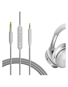 Cable de Audio Geekria 3.5mm a 2.5mm con Micrófono para Bose