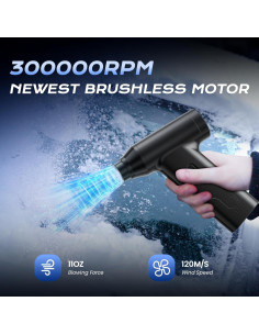 Soplador de Aire Comprimido MBYULO J02 Recargable 120m/s 2