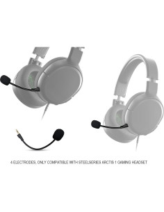 Micrófono de Reemplazo UNCLE LIGHT para Auriculares Steelseries Arctis 1 - 2 Pack 2