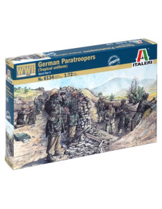 Italeri 6134S Modelo 1:72 Paracaidistas Alemanes Tropical