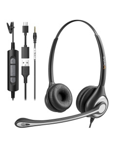 Auricular USB Wantek H-USB602-SC con micrófono y cancelación de ruido