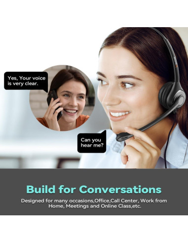 Auricular USB Wantek H-USB602-SC con micrófono y cancelación de ruido