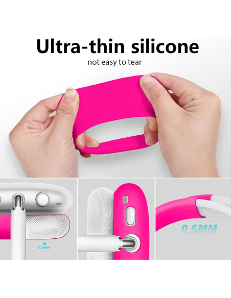 Funda de Silicona Rosa Claro para Auriculares AirPods Max