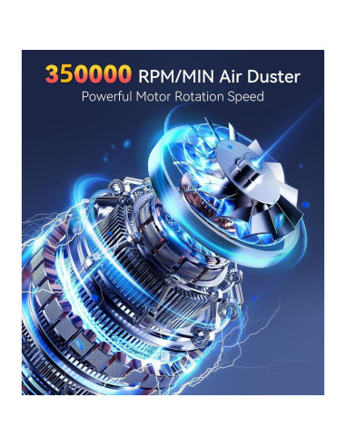 Soplador de Aire Comprimido YUHUO B01 360000 RPM Recargable