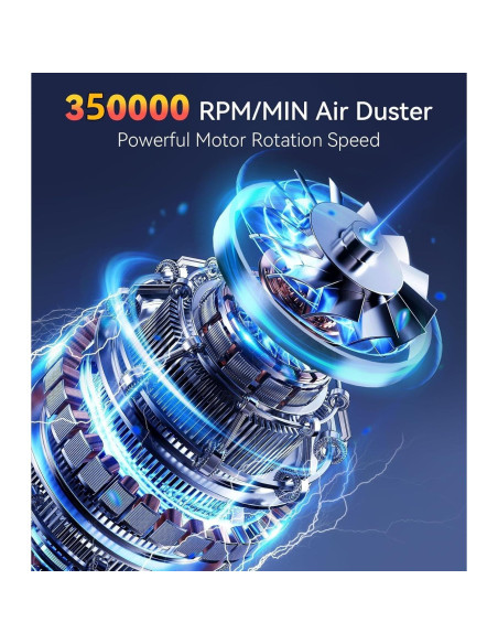 Soplador de Aire Comprimido YUHUO B01 360000 RPM Recargable