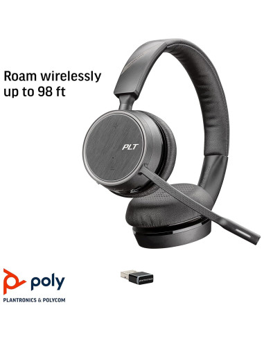 Auricular Bluetooth Poly Voyager 4220 UC - Estéreo - Cancelación de Ruido - Renovado