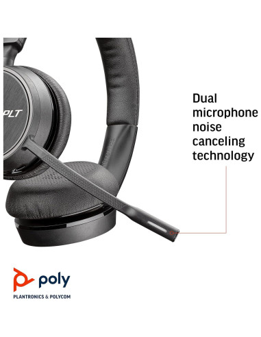Auricular Bluetooth Poly Voyager 4220 UC - Estéreo - Cancelación de Ruido - Renovado