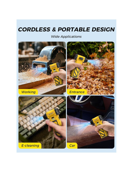 Soplador de Aire Comprimido Smiling Shark JF-02 Inalámbrico 110000 RPM