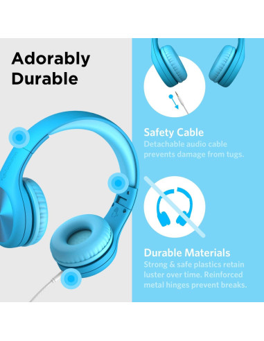 Auriculares LilGadgets Connect+ Pro para Niños Azul 40mm