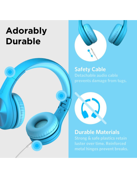 Auriculares LilGadgets Connect+ Pro para Niños Azul 40mm