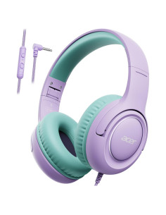 Auriculares Acer Hk03 para Niños con Cable 85dB Morado Verde