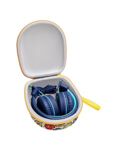 Funda Dura XANAD para Auriculares Niños Verde y Blanco