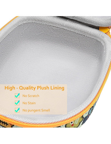 Funda Dura XANAD para Auriculares Niños Verde y Blanco