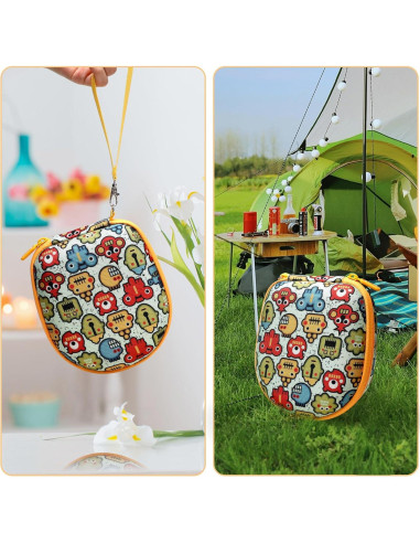 Funda Dura XANAD para Auriculares Niños Verde y Blanco