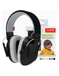 Auriculares Muffy Kids Alpine - Protección Auditiva 25dB - Negro