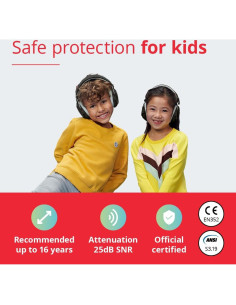 Auriculares Muffy Kids Alpine - Protección Auditiva 25dB - Negro 2