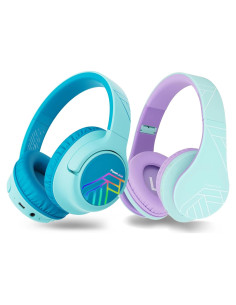 Auriculares Inalámbricos PowerLocus Bobo para Niños Azul y Verde