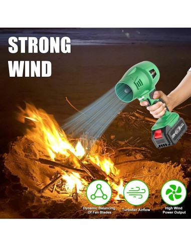 Sopladora de Hojas Eléctrica Inalámbrica Muylux 20V 1.57kg