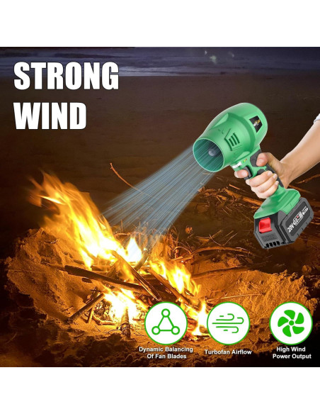 Sopladora de Hojas Eléctrica Inalámbrica Muylux 20V 1.57kg Sopladora de Hojas Eléctrica Inalámbrica Muylux 20V 1.57kg