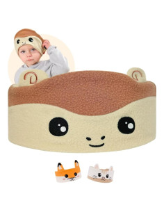 Auriculares Inalámbricos y Con Cable Bandou V3 para Niños - Momo El Mono - Volumen Limitado