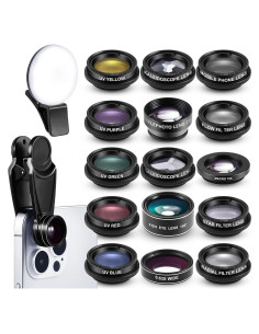 Kit de Lentes para Cámara de Teléfono 16 en 1 Copkim