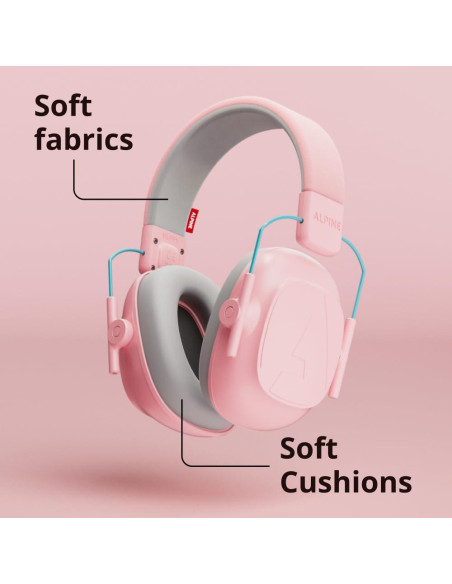 Auriculares Muffy Kids Alpine - Protección Auditiva Rosa 25dB