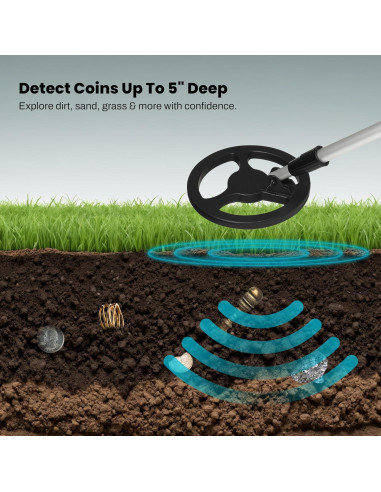 Detector de Metales Bounty Hunter BHJS Junior para Niños 6.5"