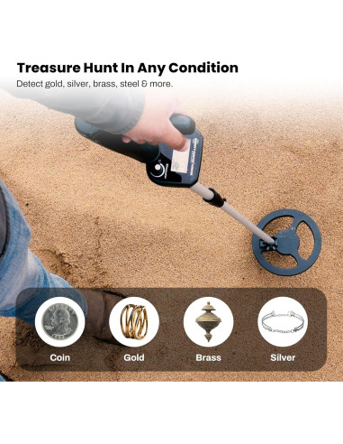 Detector de Metales Bounty Hunter BHJS Junior para Niños 6.5"