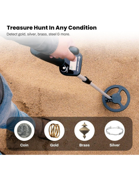 Detector de Metales Bounty Hunter BHJS Junior para Niños 6.5"