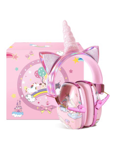 Auriculares Aislantes de Ruido Homicozy Unicornio 3D Niños