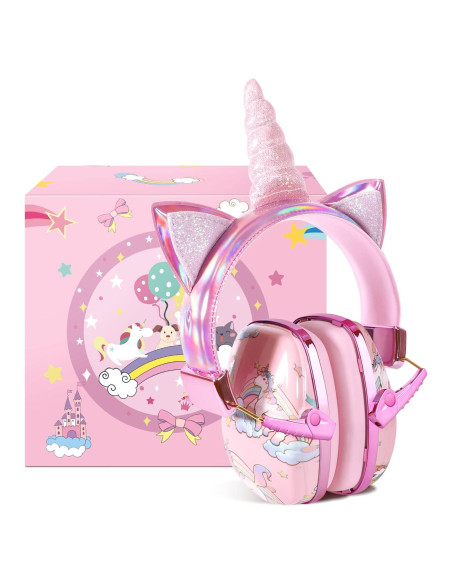 Auriculares Aislantes de Ruido Homicozy Unicornio 3D Niños