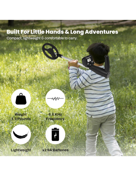Detector de Metales Bounty Hunter BHJS Junior para Niños 6.5"