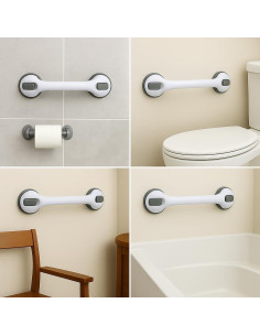 Barras de Agarre para Ducha CIVJET 2PK 41.91 cm Gris 2