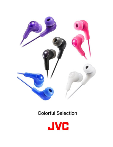 Auriculares In Ear JVC Gumy HAFX7V Púrpura, Sonido Potente