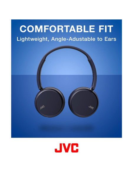 Auriculares Inalámbricos JVC HAS36W, Bluetooth 5.2, 35h Batería, Azul